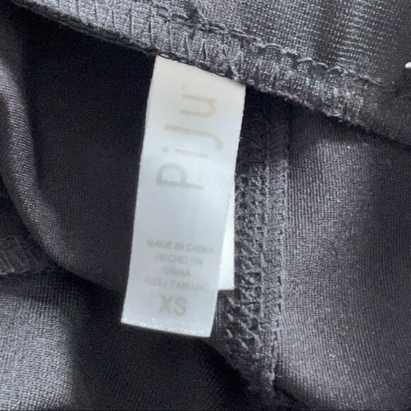 Piju Faux Leather Panel Leggings Black Size XS - Picture 5 of 5